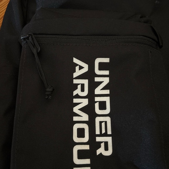 Under Armour Storm Halftime School Black White Logo Backpack With Pockets - Picture 2 of 11